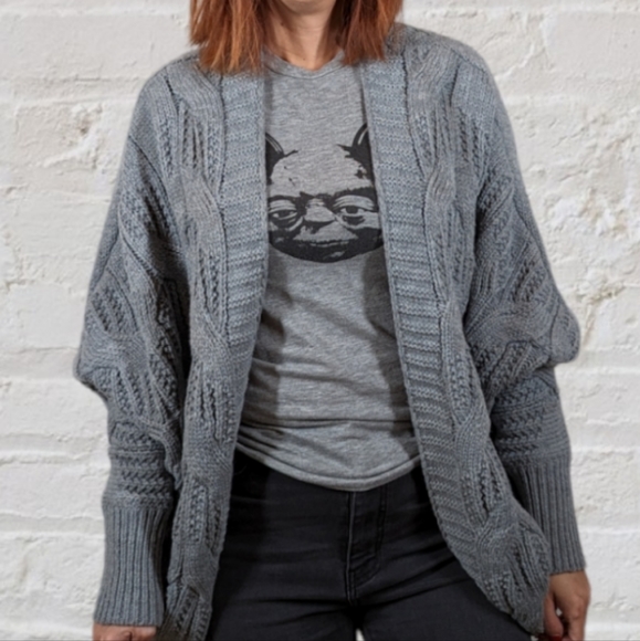 ENTRO Long Sleeve Cable Knit Cardigan ~ NWT - Picture 3 of 10